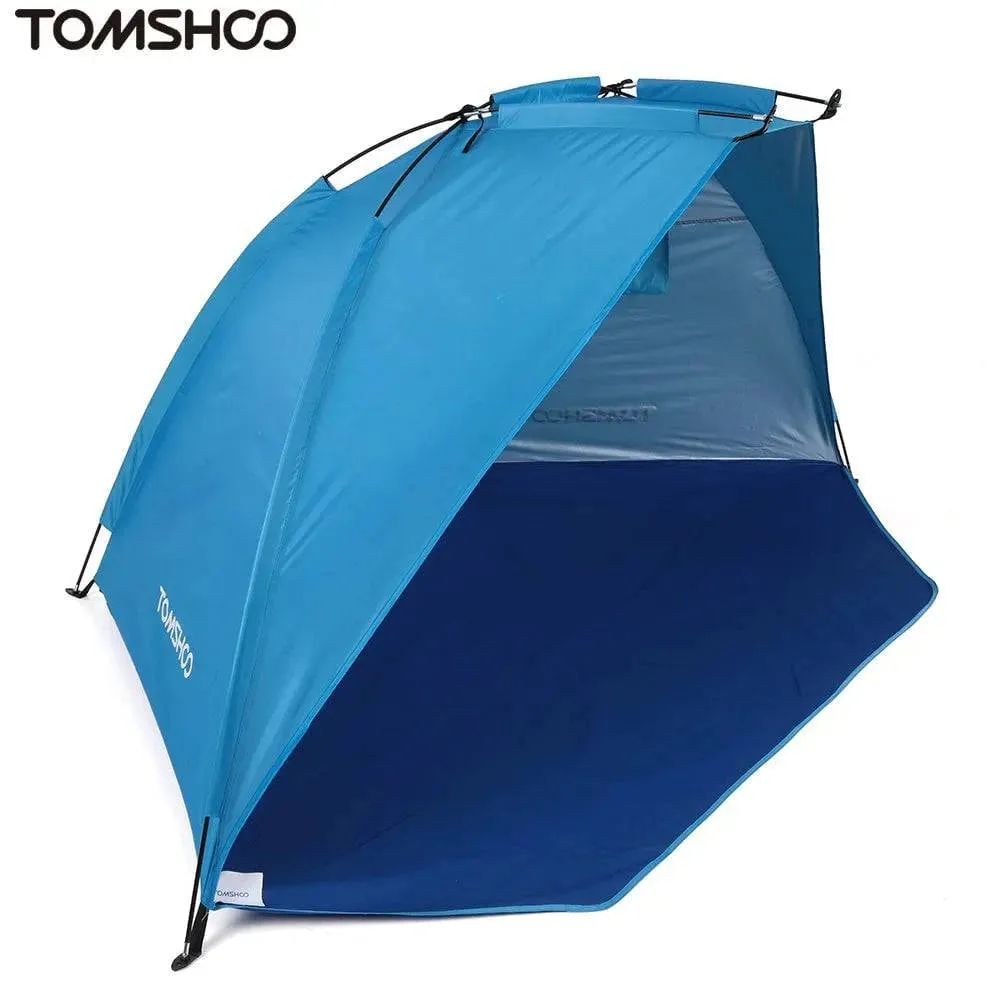 2 Persons Camping Tent Single Layer Outdoor Tent Anti UV Beach Tents Sun Shelters Awning Shade for Fishing Picnic Park