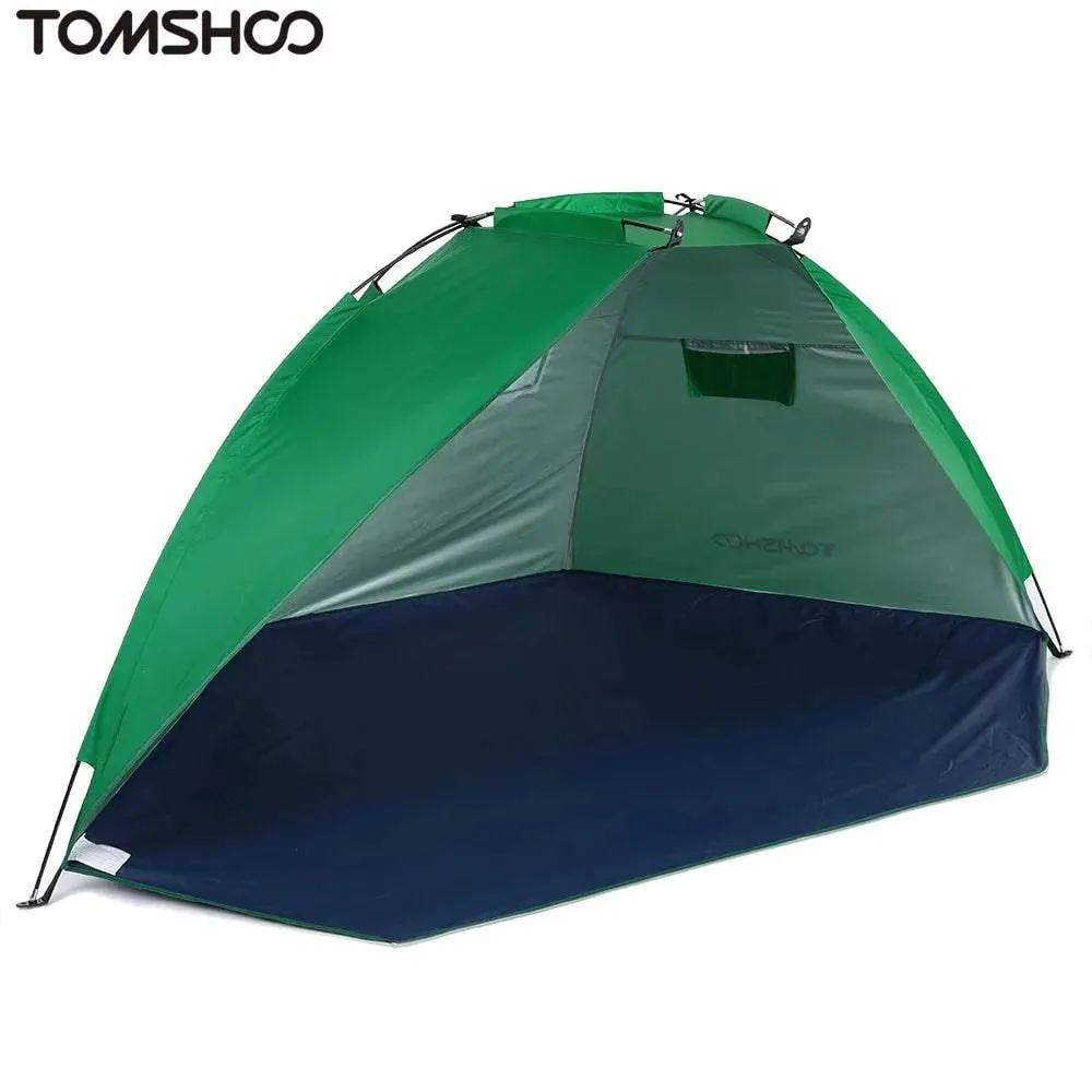 2 Persons Camping Tent Single Layer Outdoor Tent Anti UV Beach Tents Sun Shelters Awning Shade for Fishing Picnic Park