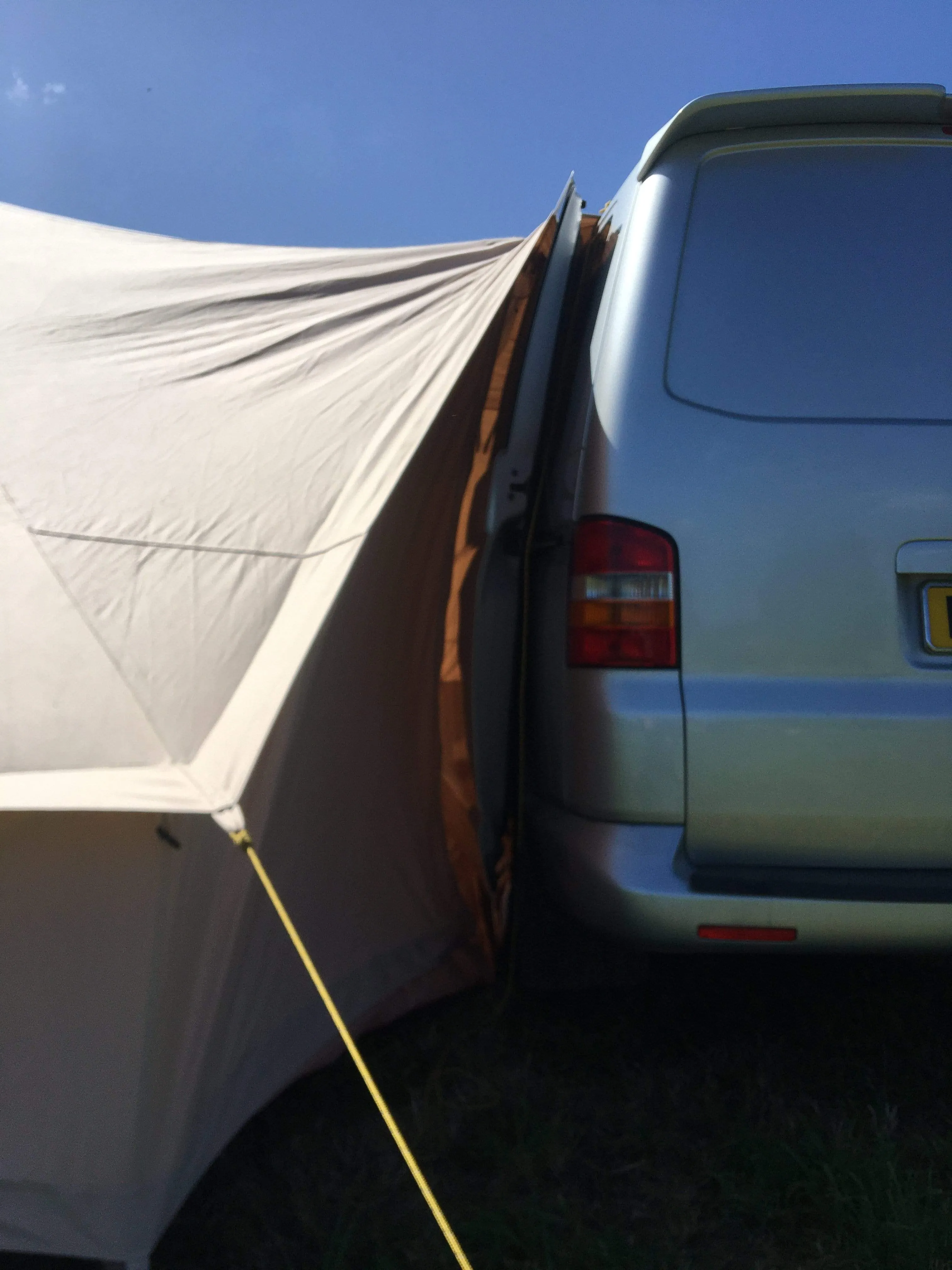 4.4m x 3m DubPod™ 'Roamer' 285gsm 100% Natural Canvas | Camper Awning & StoveMate