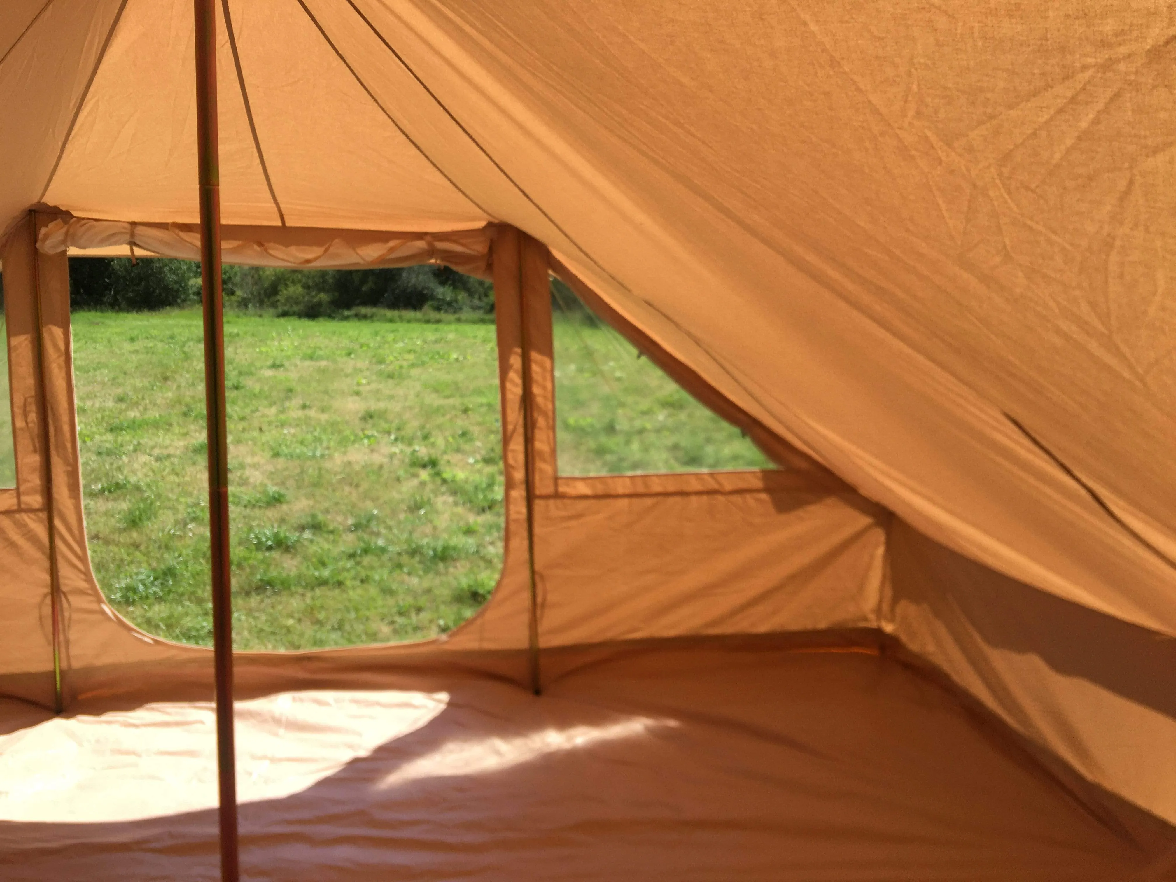 4.4m x 3m DubPod™ 'Roamer' 285gsm 100% Natural Canvas | Camper Awning & StoveMate