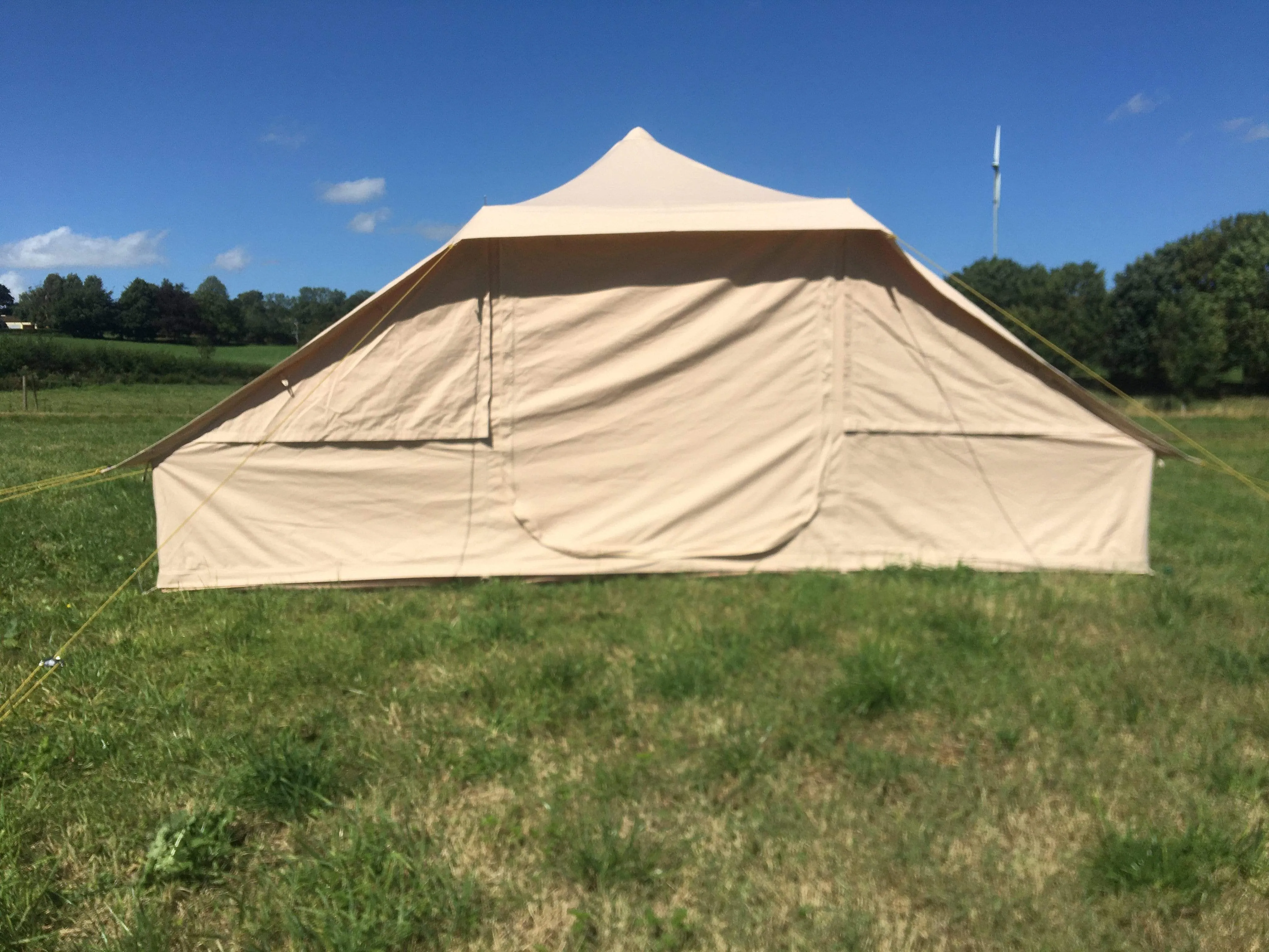 4.4m x 3m DubPod™ 'Roamer' 285gsm 100% Natural Canvas | Camper Awning & StoveMate