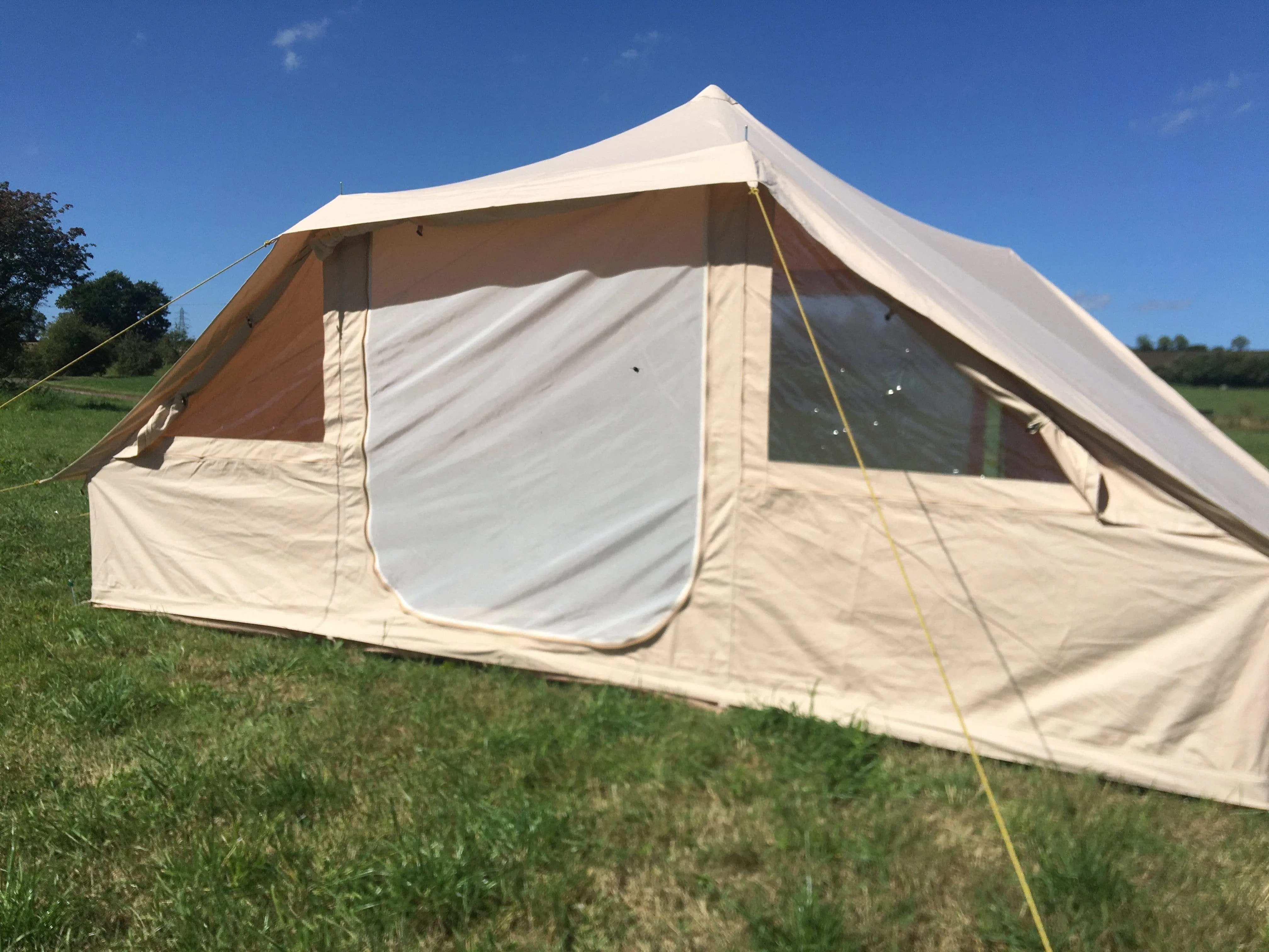 4.4m x 3m DubPod™ 'Roamer' 285gsm 100% Natural Canvas | Camper Awning & StoveMate