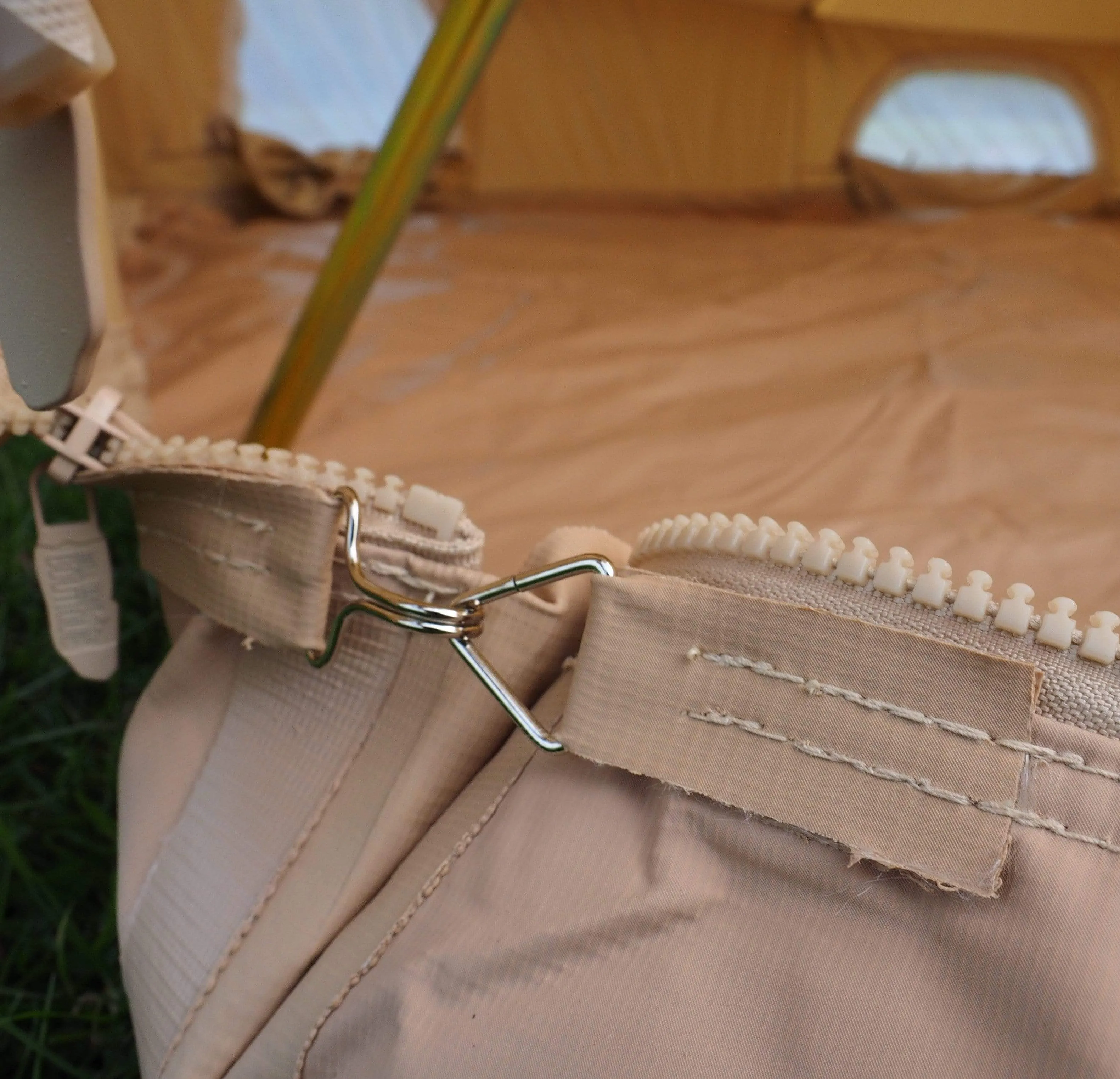 5m Bell Tent 285gsm 100% Natural Canvas | Mesh Wall