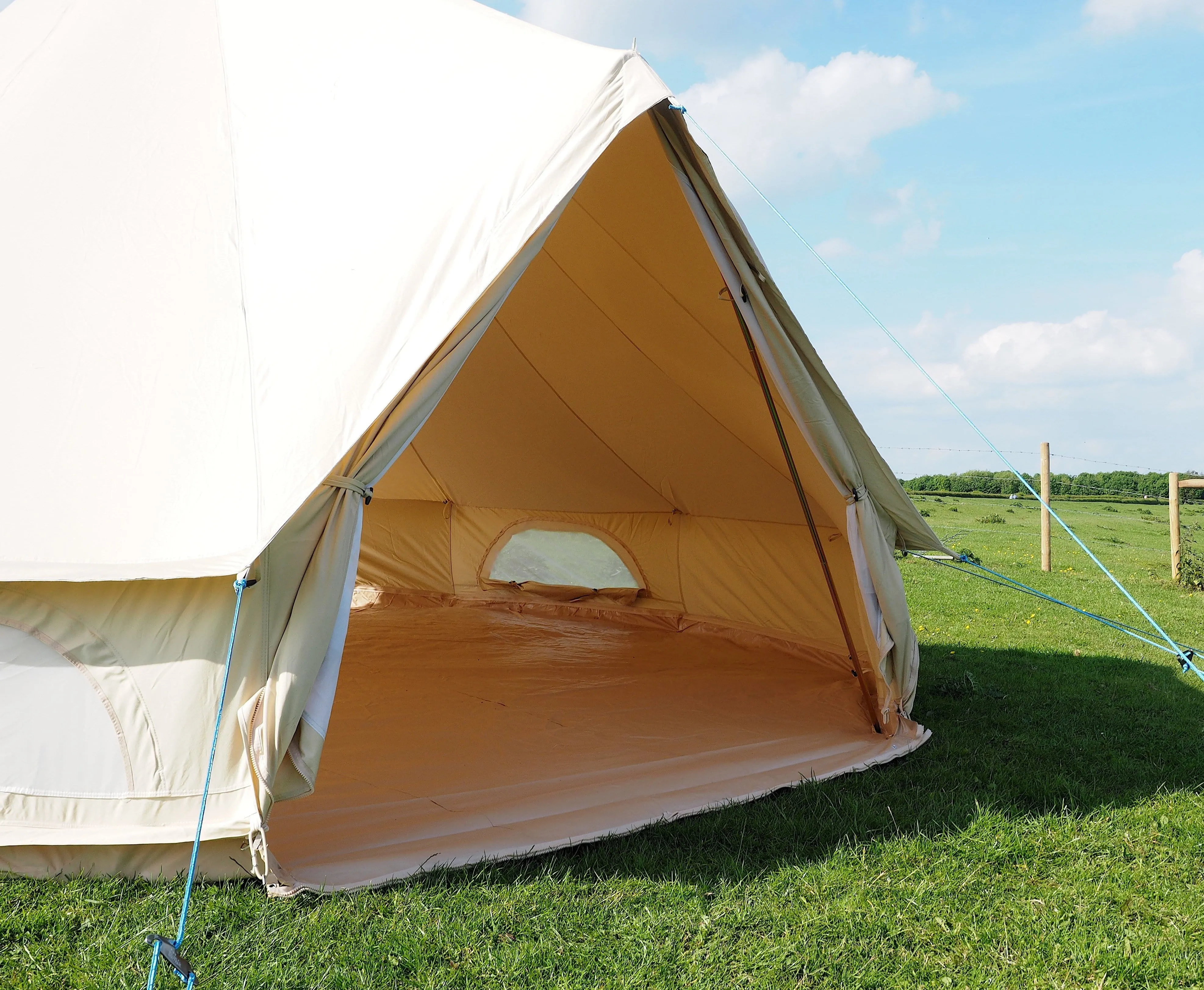 5m Bell Tent 285gsm 100% Natural Canvas