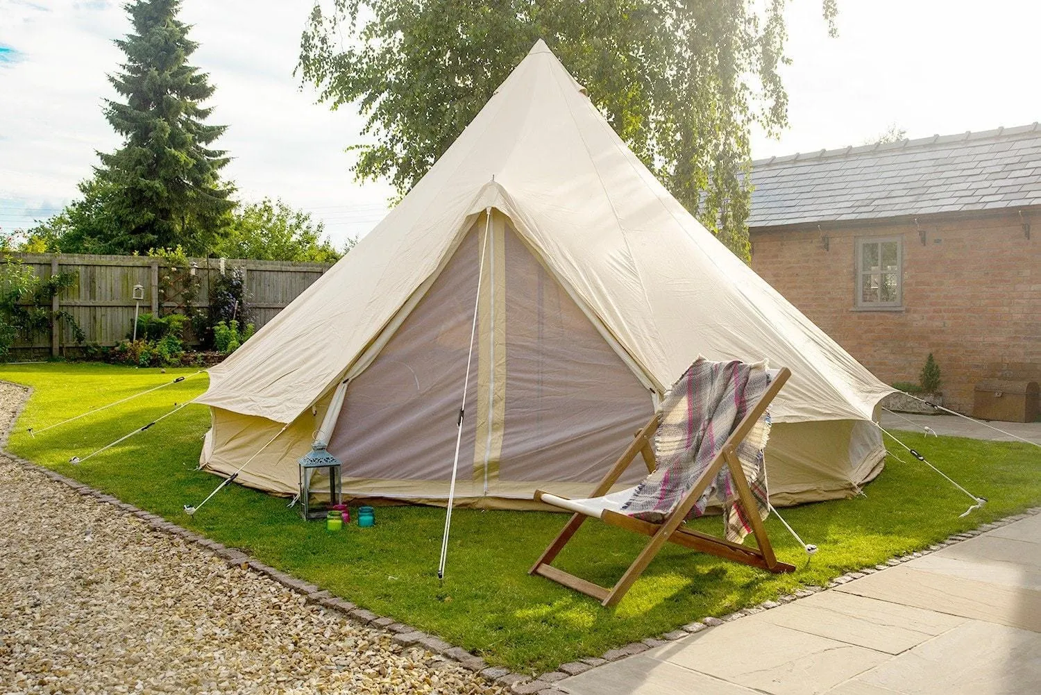 5m Bell Tent 285gsm 100% Natural Canvas