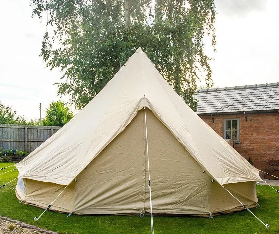 5m Bell Tent 285gsm 100% Natural Canvas