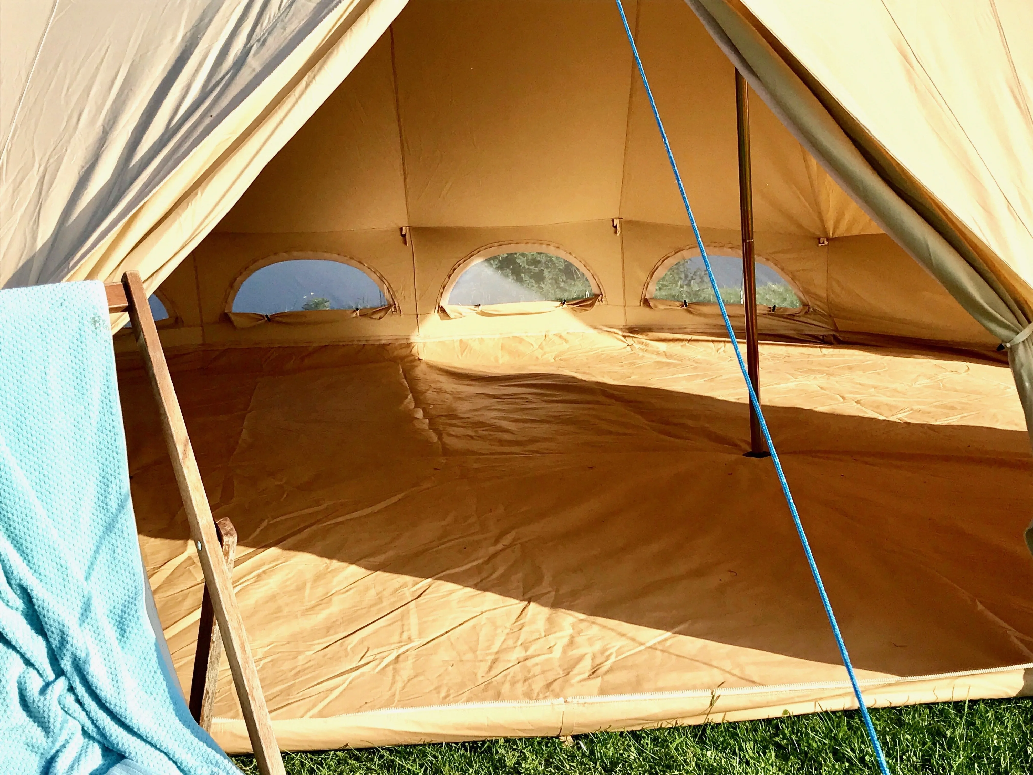 6m x 4m Emperor Tent 285gsm 100% Natural Canvas