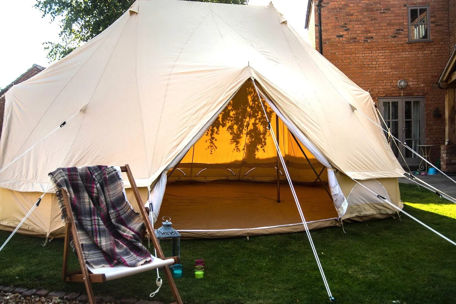 6m x 4m Emperor Tent 285gsm 100% Natural Canvas