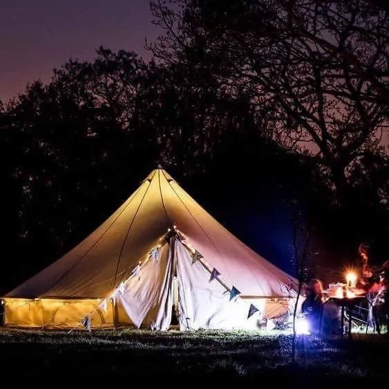 7m Bell Tent 285gsm 100% Natural Canvas | StoveMate