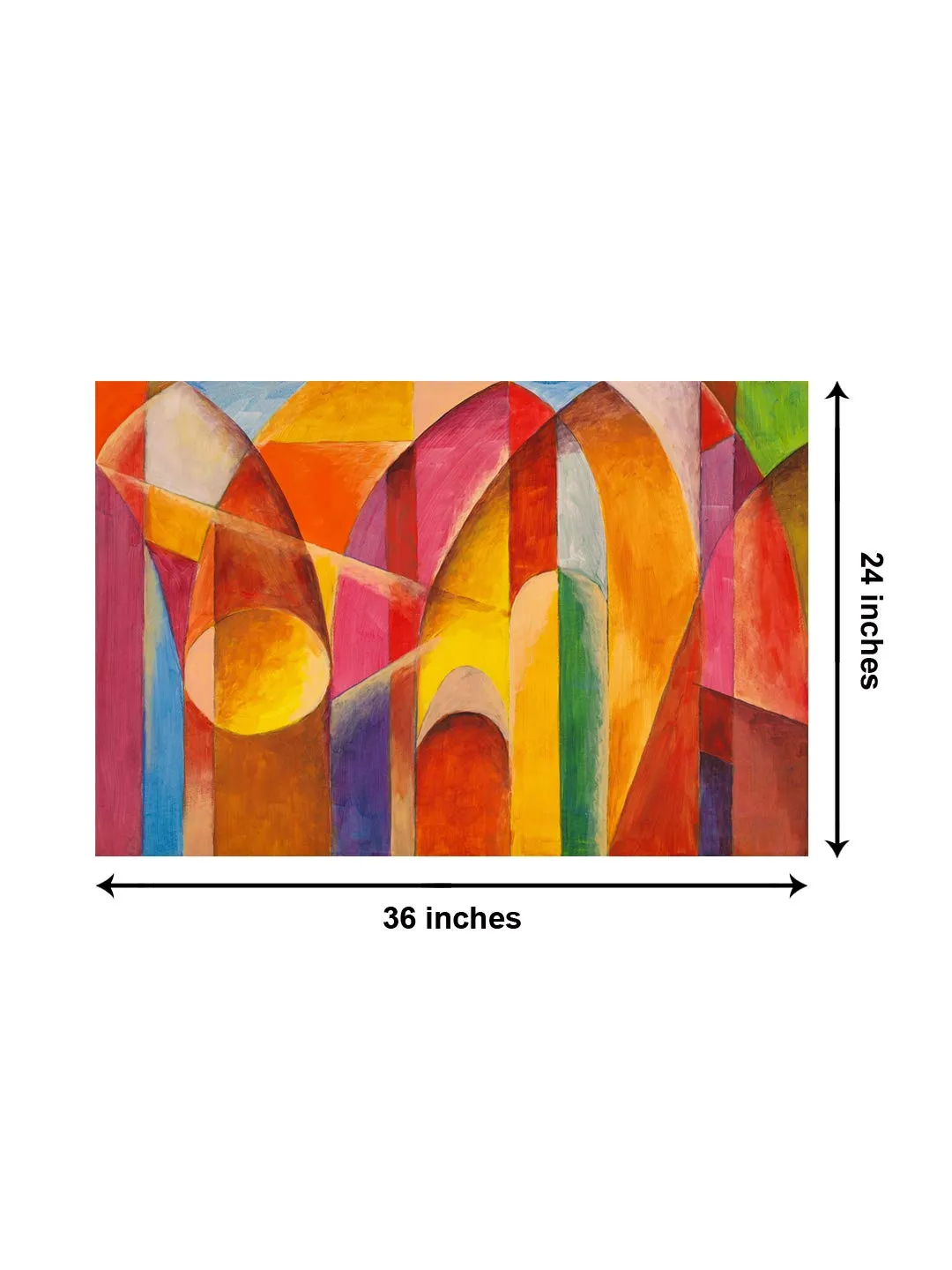 999STORE Wooden Stretched Framed painting with frame big size for living room canvas abstract Wall Art ( Canvas 24X36 Inches Strectched Canvas) FLP24360183