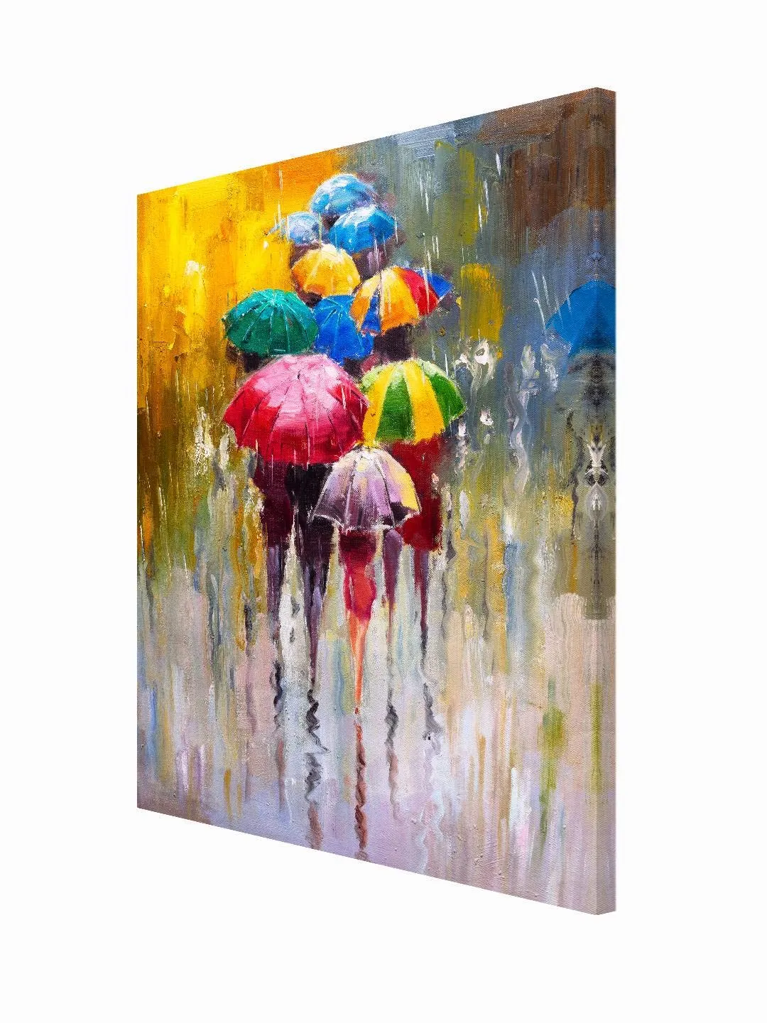 999Store Wooden Stretched Framed paintings for living room big size painting abstract wall art Wall Painting home décor Abstract Rainy Day frames canvas modern stylish hanging ( Canvas 18X24 Inches Strectched Canvas) FLPSZ131072017009