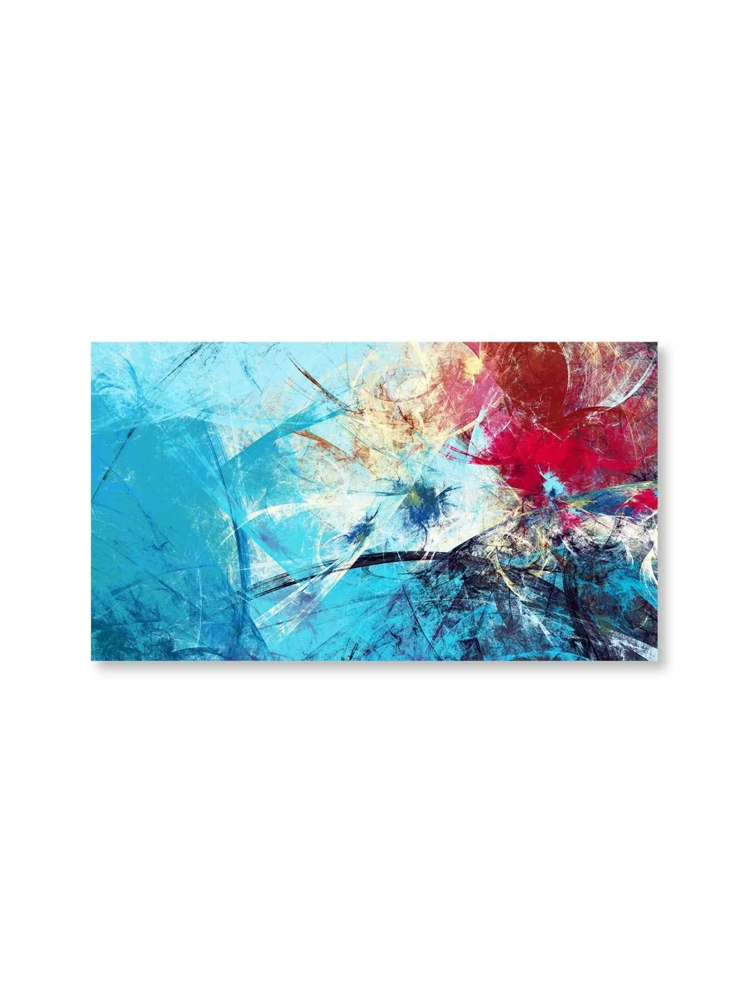 999Store Wooden Stretched Framed Wall Painting for Bedroom Large Size Abstract Canvas Wall Painting/red Blue Frames Modern Stylish Room Hanging (24X36 Inches Strectched Canvas)