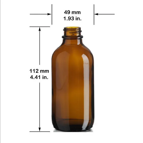 Amber Glass Bottle - 4 oz