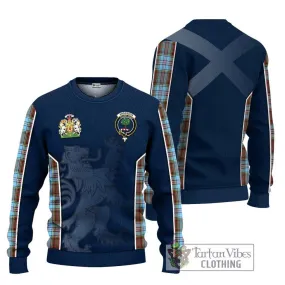 Anderson Ancient Tartan Ugly Sweater with Family Crest and Lion Rampant Vibes Sport Style