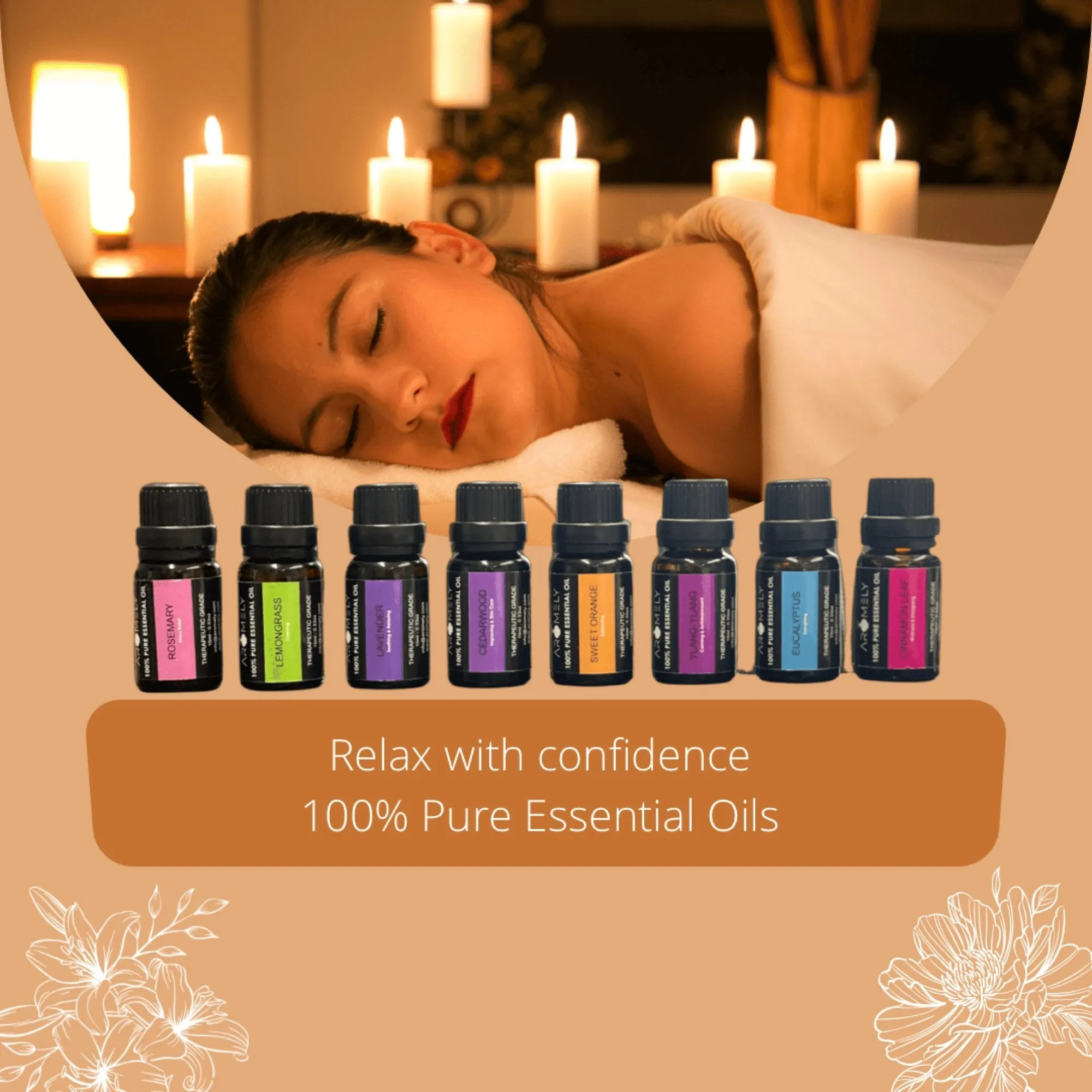 Aromely Essential Oils Top 8 Gift Set