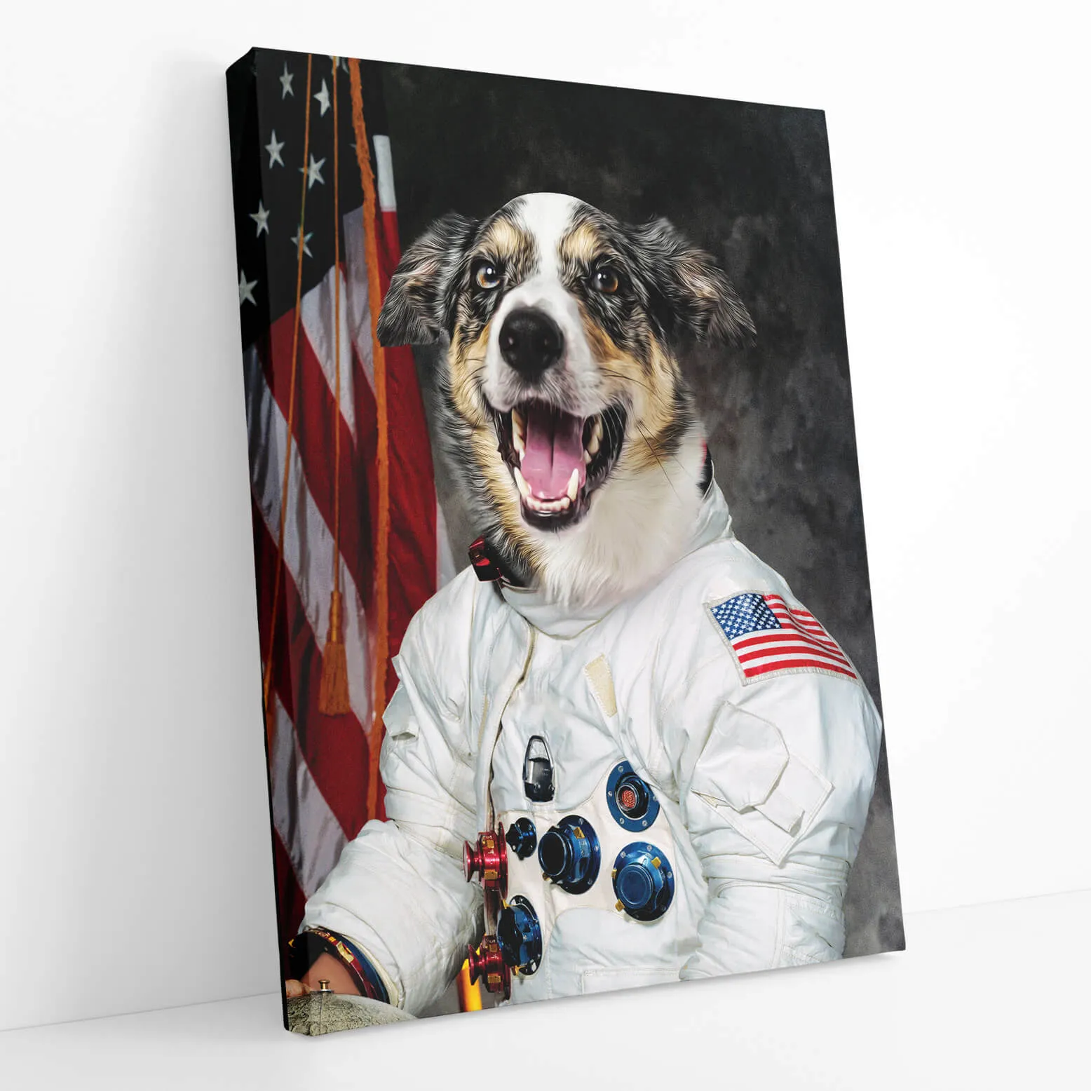 Astronaut Dog Portrait