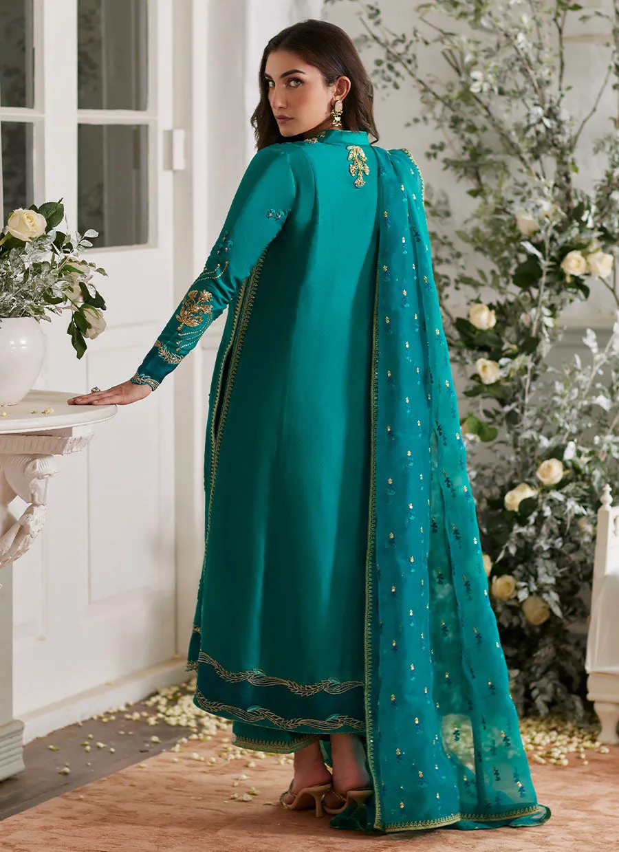 Ayda Sea Green Shirt and Dupatta