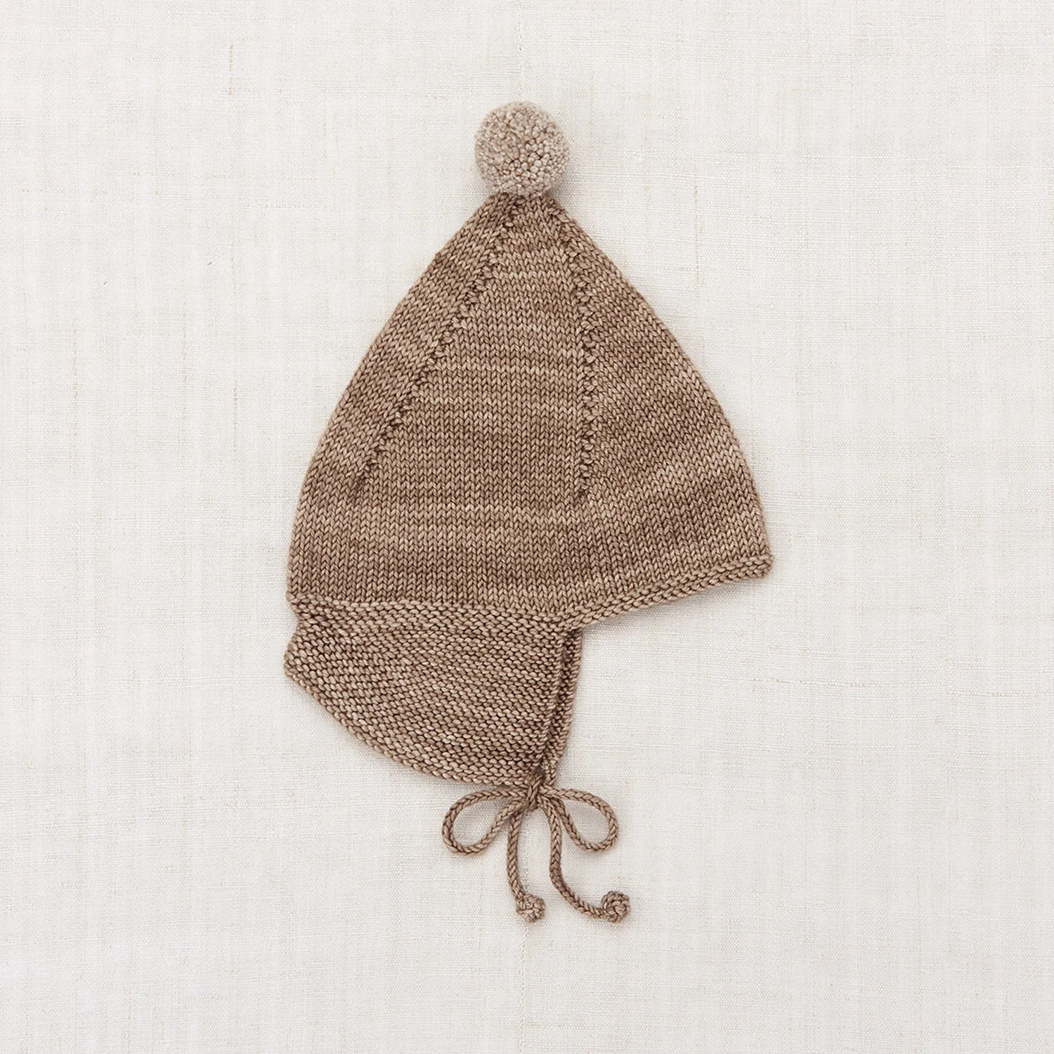 Baby & Kids Hand Knit Merino Wool Pointy Peak Hat - Brut