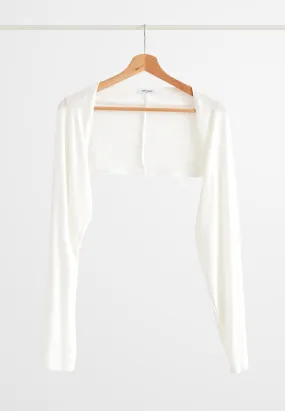 Bahira INVISIBLE Bolero Inner Long Sleeve  - White