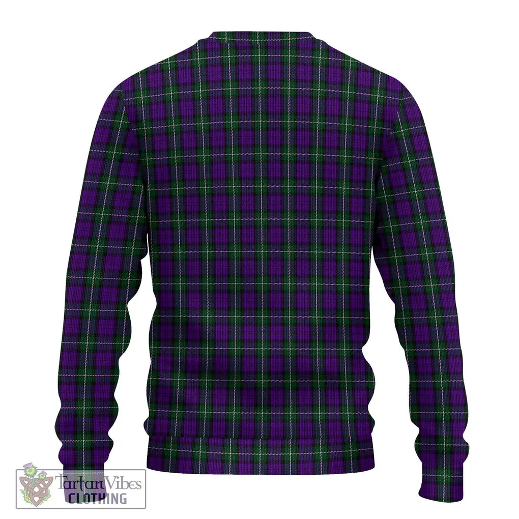 Baillie Highland Society Tartan Ugly Sweater with Family Crest DNA In Me Style