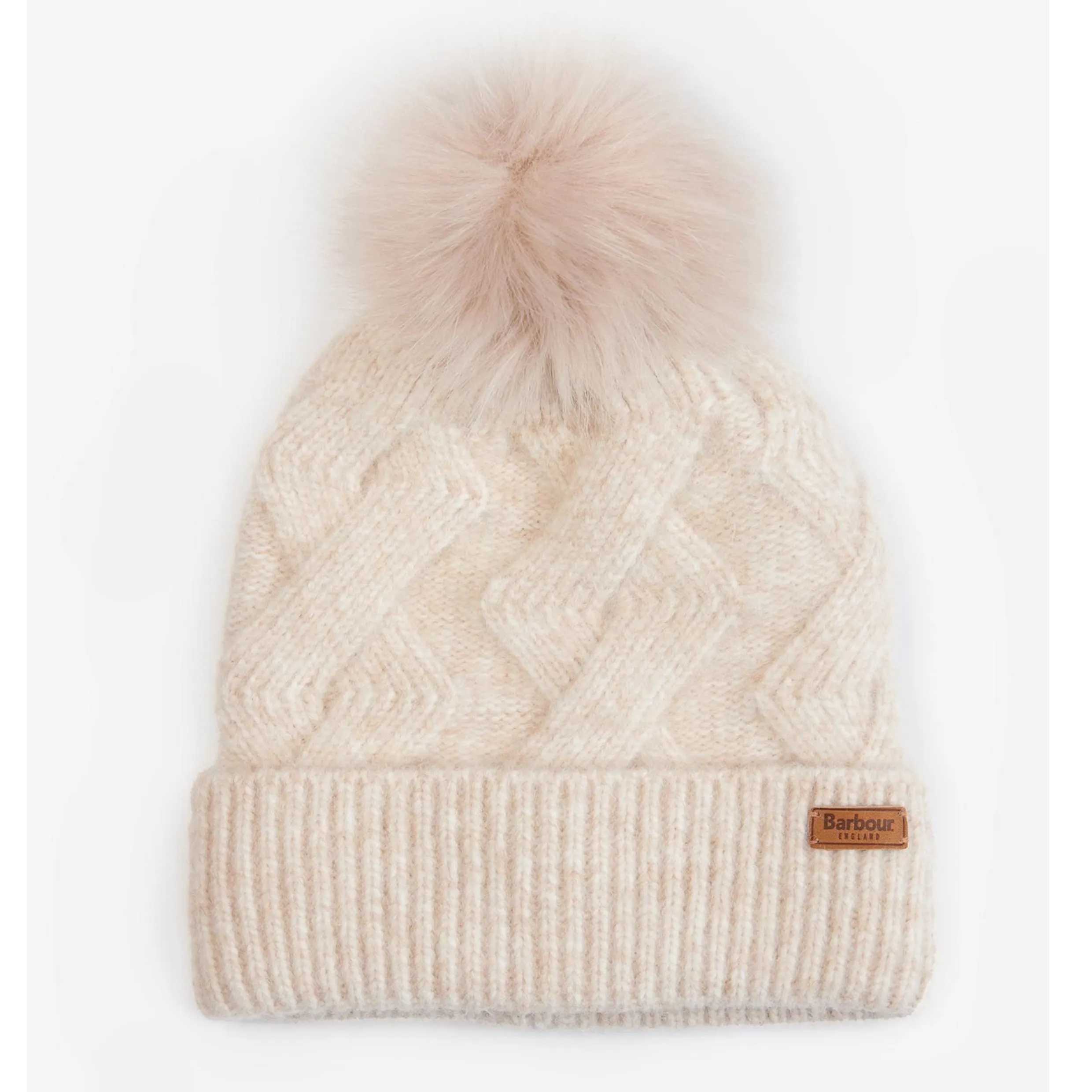 BARBOUR MONTROSE BEANIE IN OATMEAL LHA0481