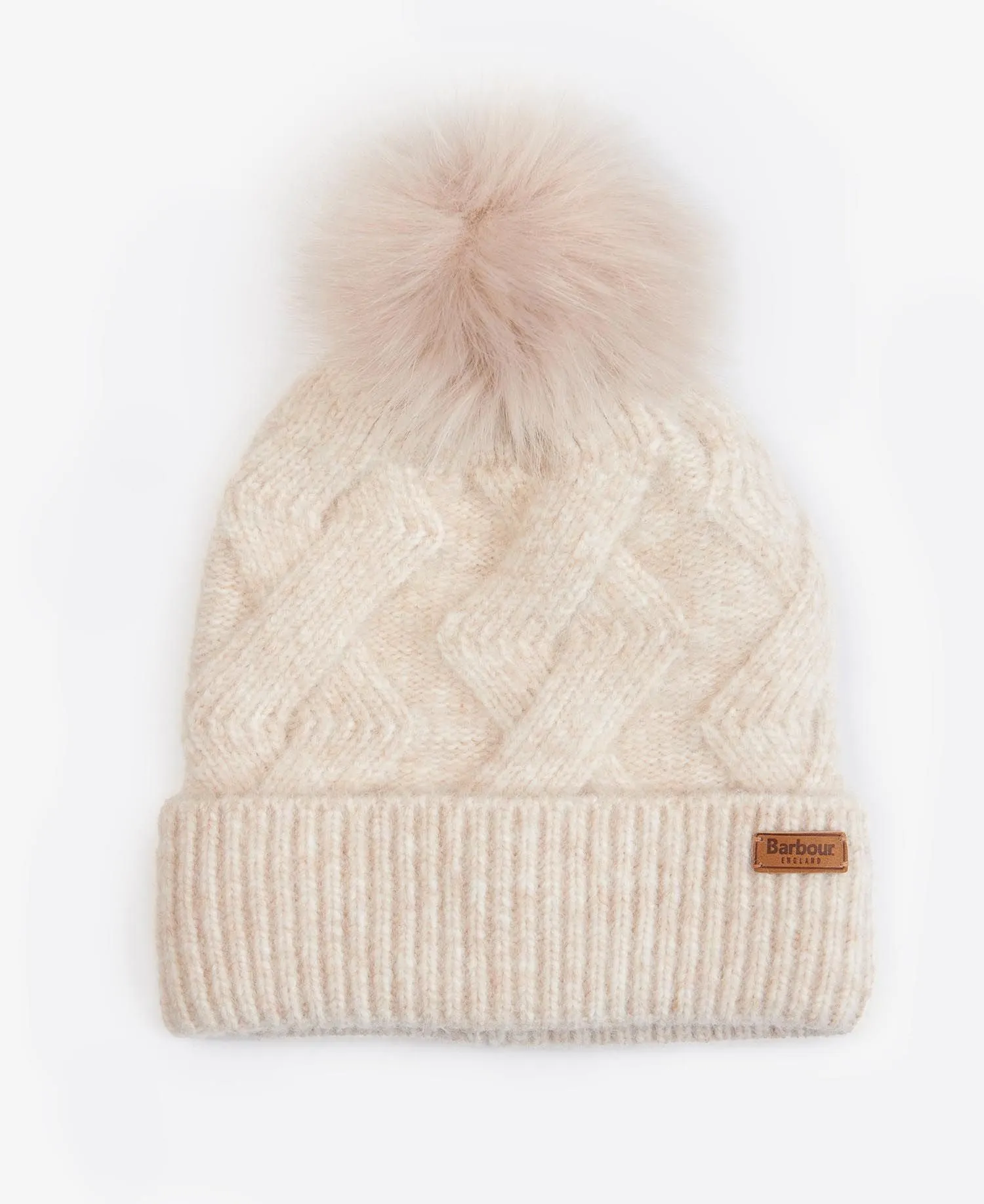 BARBOUR MONTROSE BEANIE IN OATMEAL LHA0481