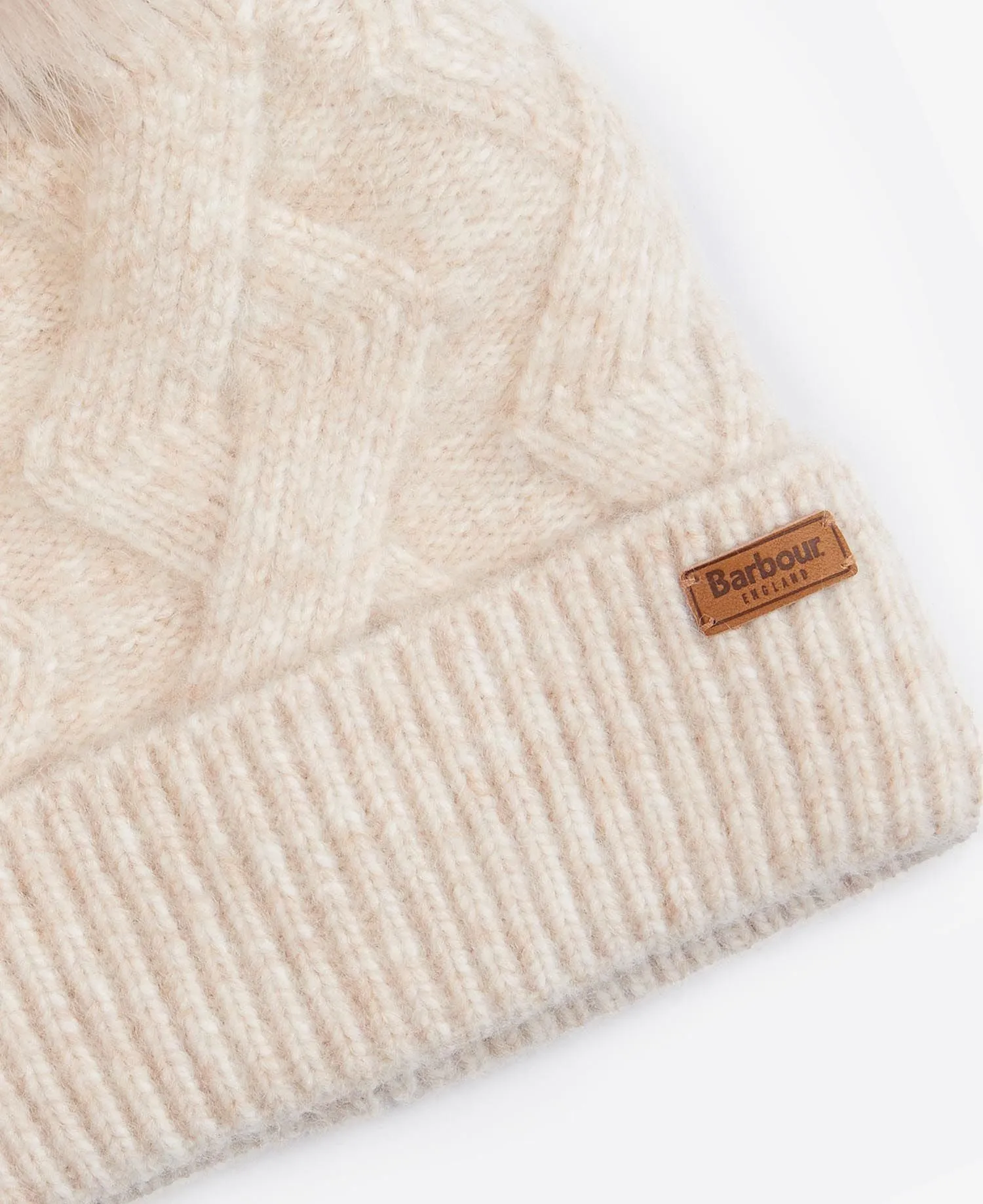 BARBOUR MONTROSE BEANIE IN OATMEAL LHA0481