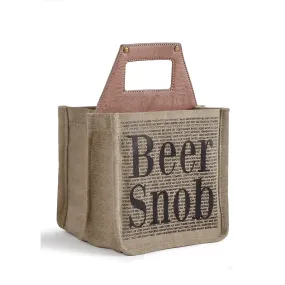 Beer Snob 6 Pack Canvas Tote