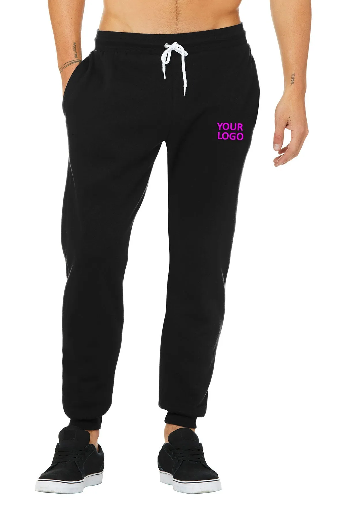 BELLA CANVAS Unisex Jogger Sweatpants Black