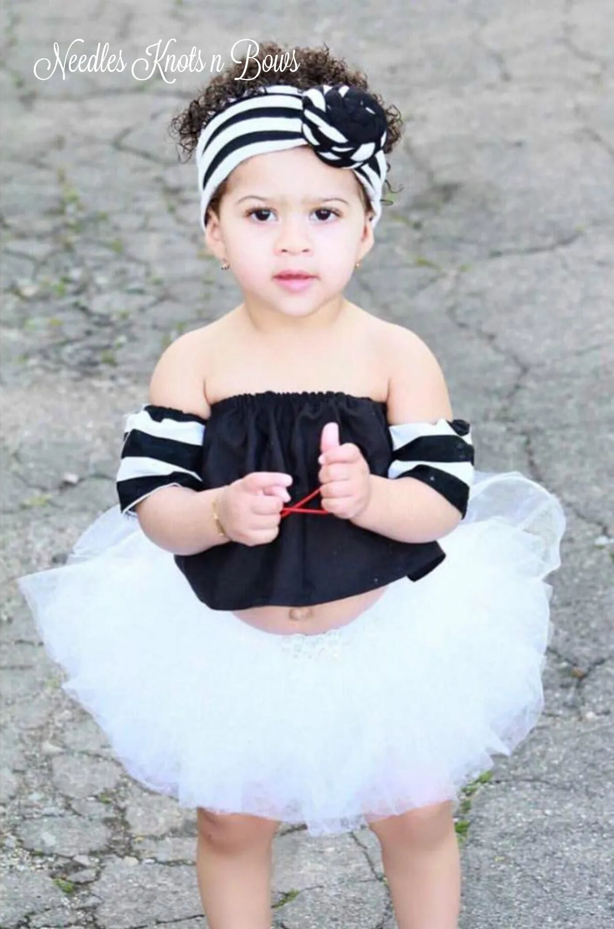 Black & White Striped Top Knot Headband, Turban Headband, Top Knot Headband, Girls Accessories