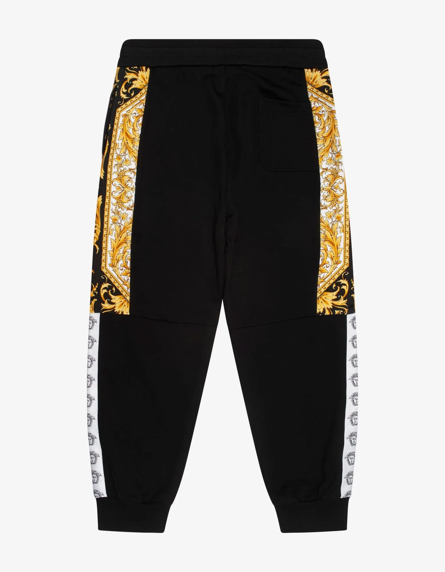 Black Barocco Insert Sweat Pants -