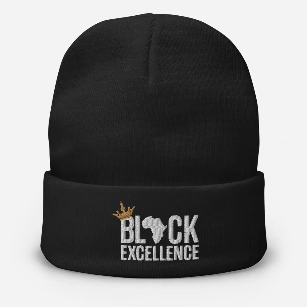 Black Excellence Knit Beanie