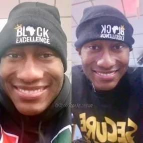 Black Excellence Knit Beanie