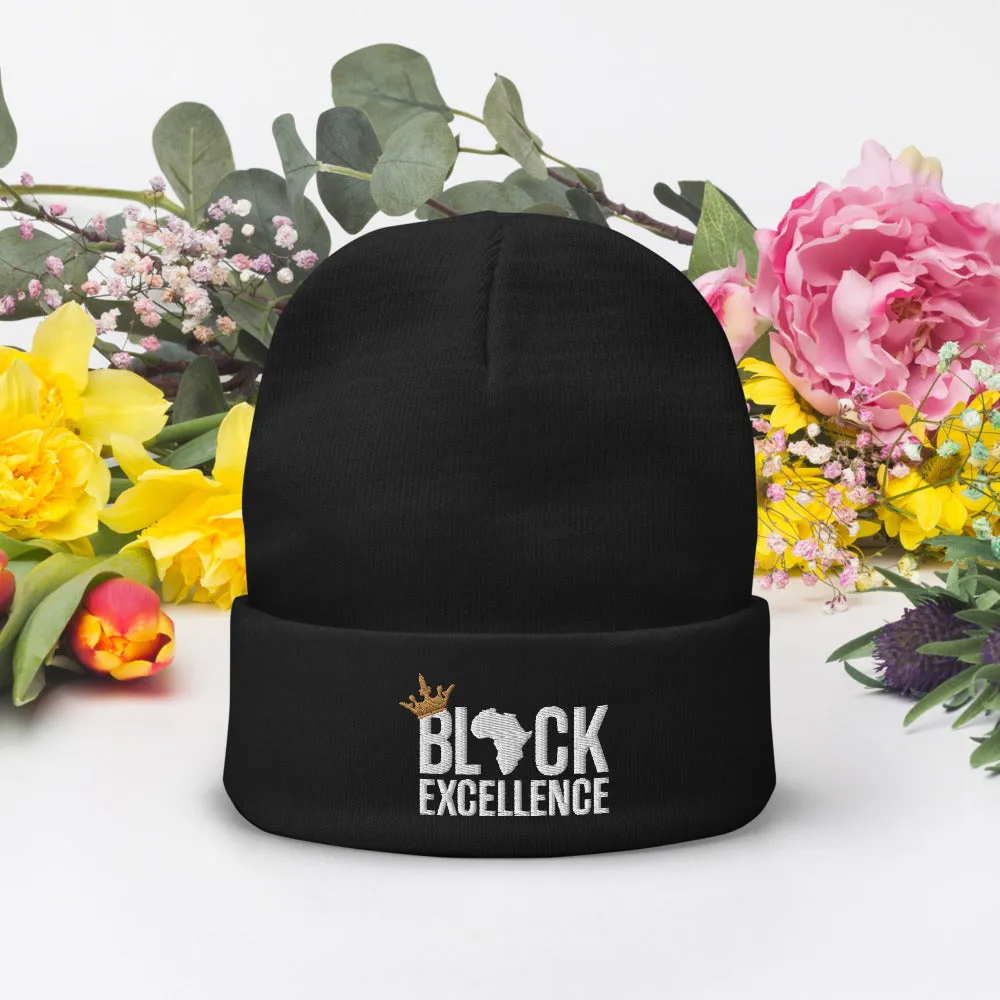 Black Excellence Knit Beanie