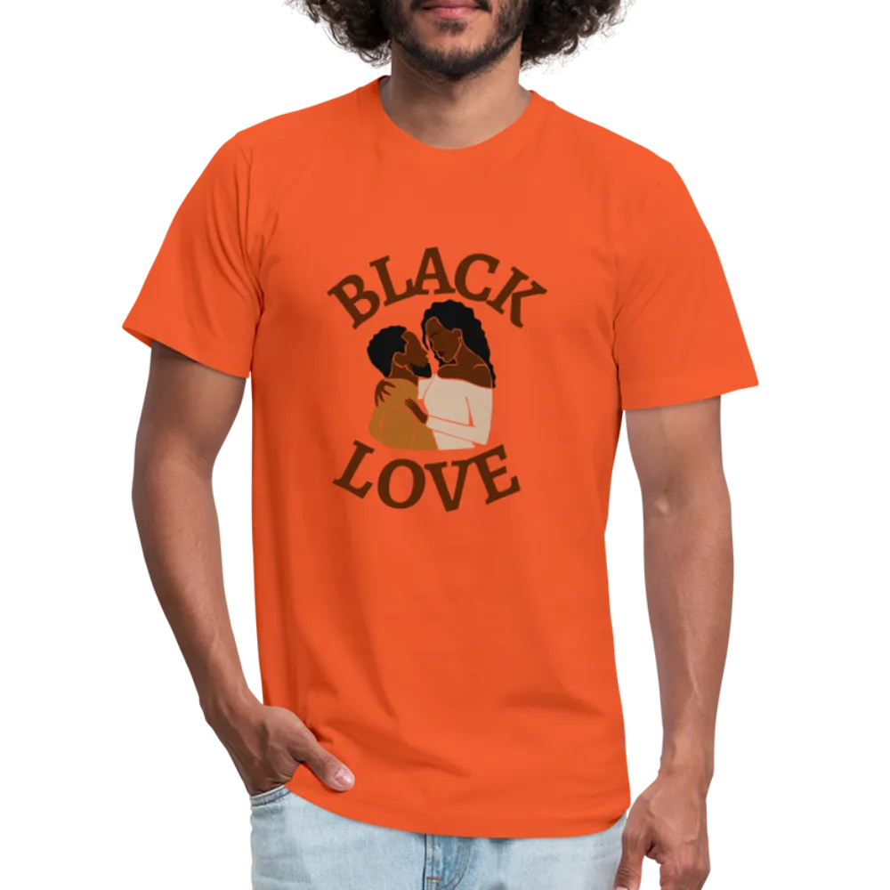 Black Love Unisex Jersey T-Shirt by Bella   Canvas