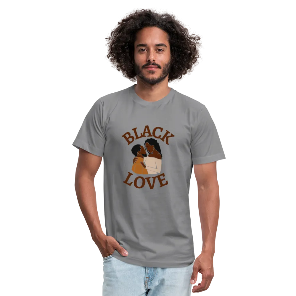 Black Love Unisex Jersey T-Shirt by Bella   Canvas