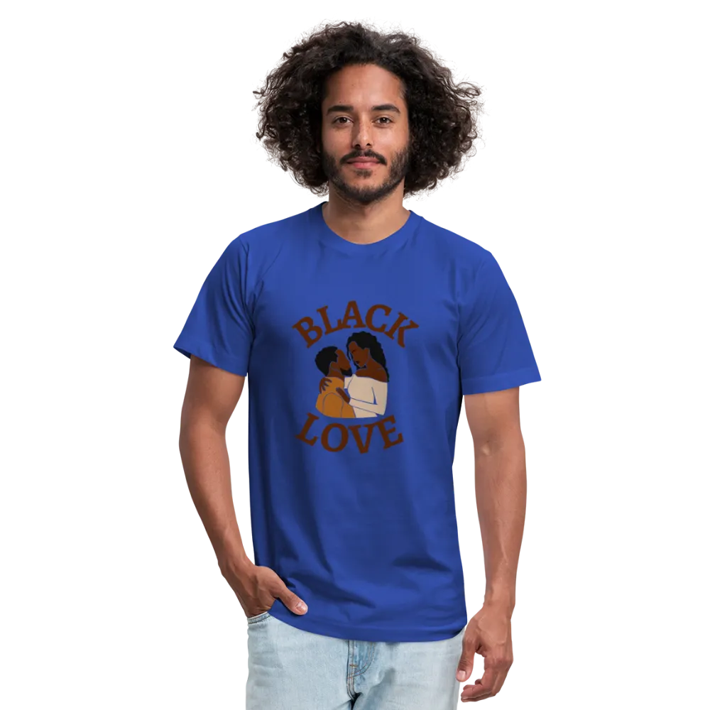 Black Love Unisex Jersey T-Shirt by Bella   Canvas