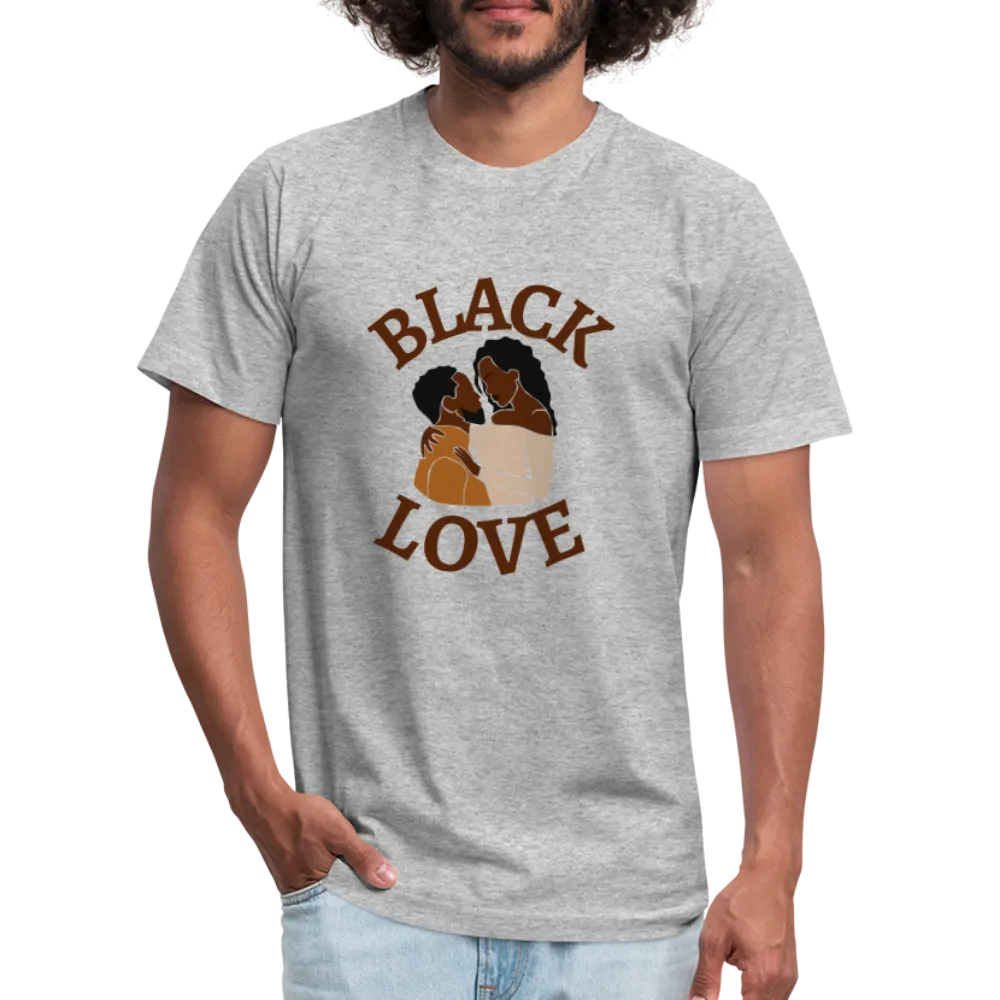 Black Love Unisex Jersey T-Shirt by Bella   Canvas