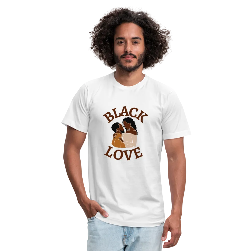 Black Love Unisex Jersey T-Shirt by Bella   Canvas