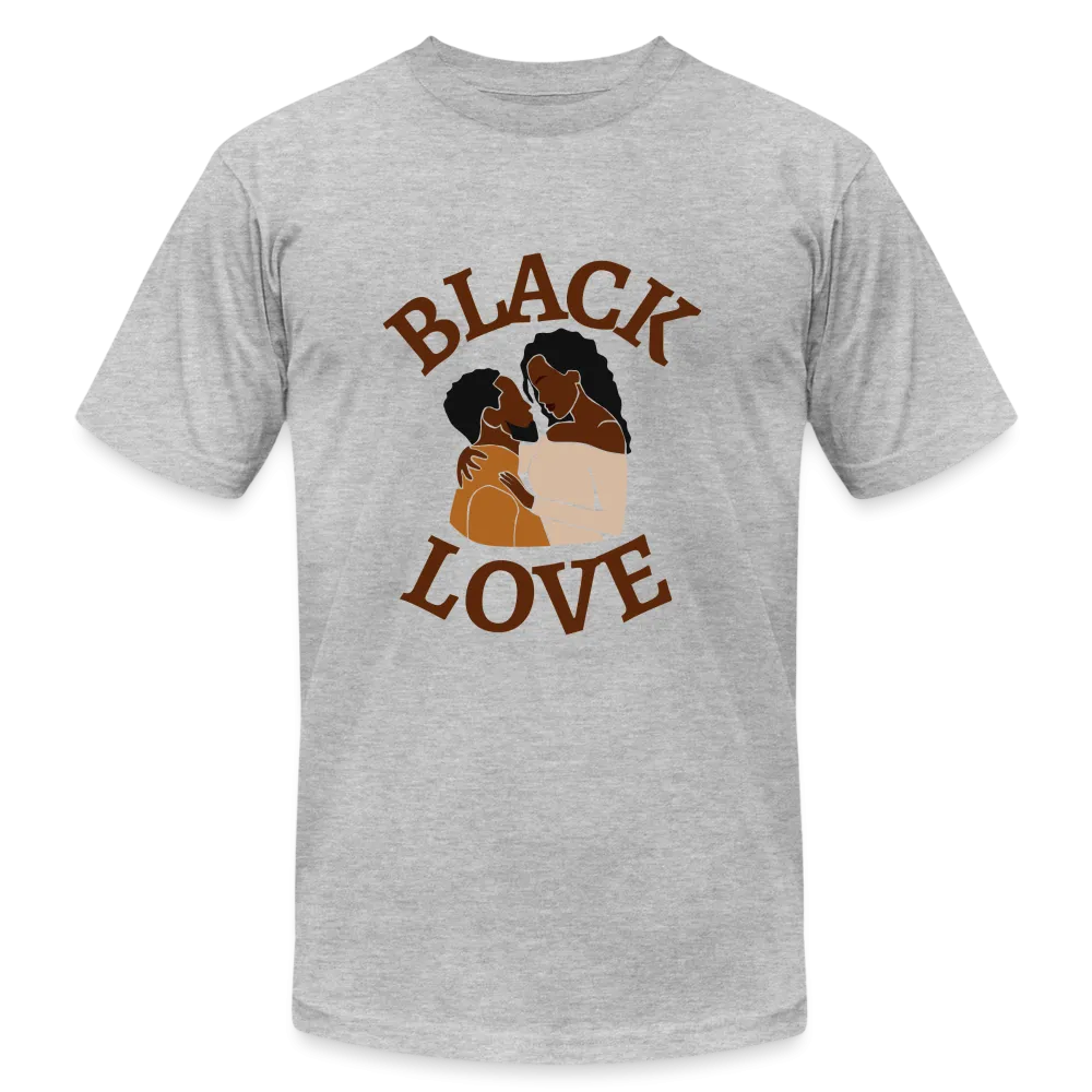 Black Love Unisex Jersey T-Shirt by Bella   Canvas