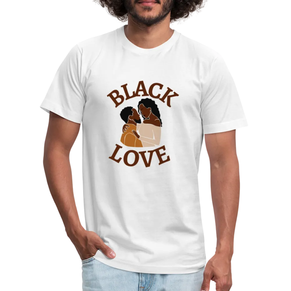 Black Love Unisex Jersey T-Shirt by Bella   Canvas