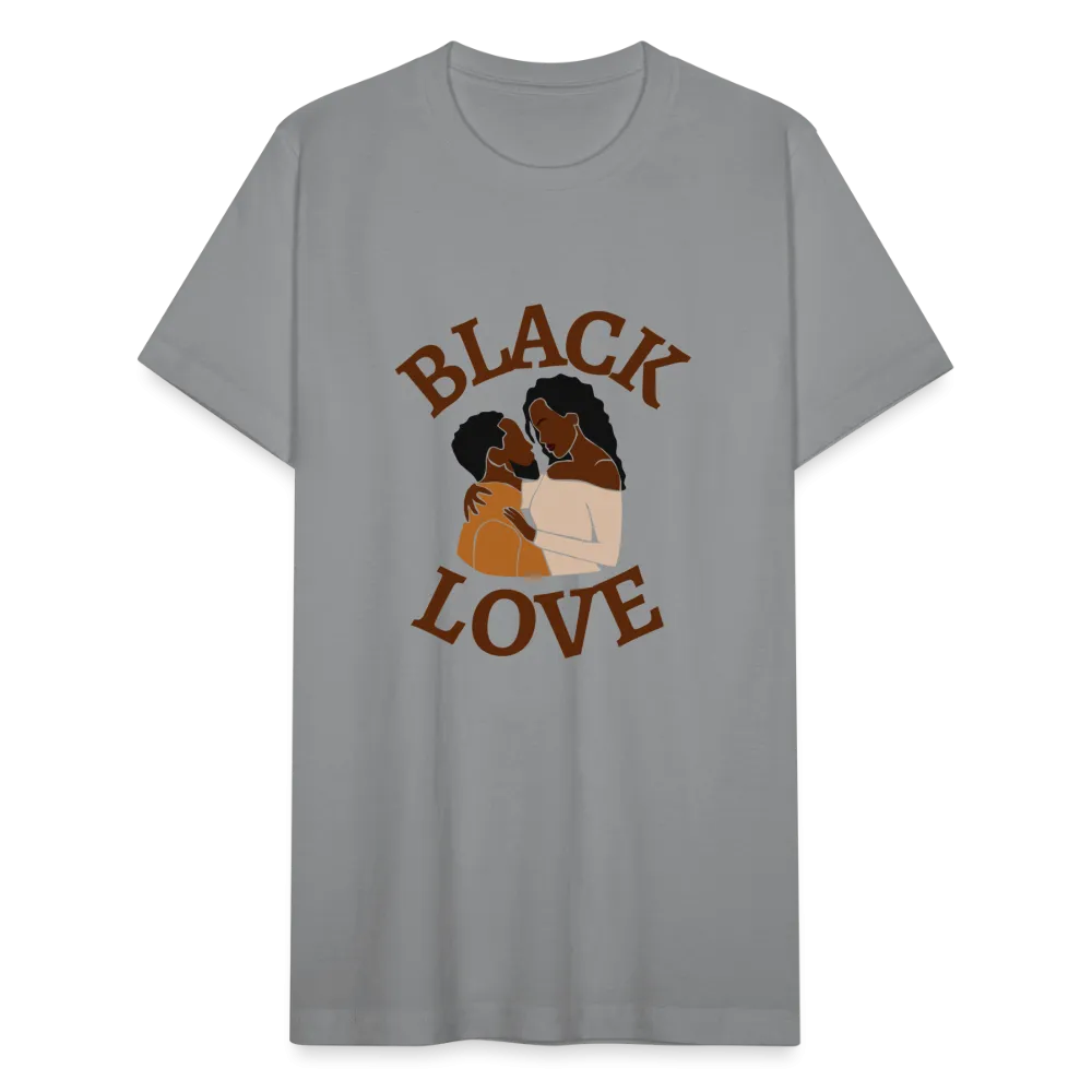 Black Love Unisex Jersey T-Shirt by Bella   Canvas