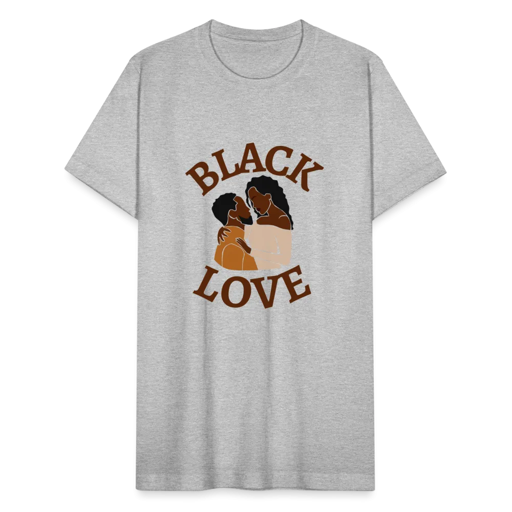 Black Love Unisex Jersey T-Shirt by Bella   Canvas