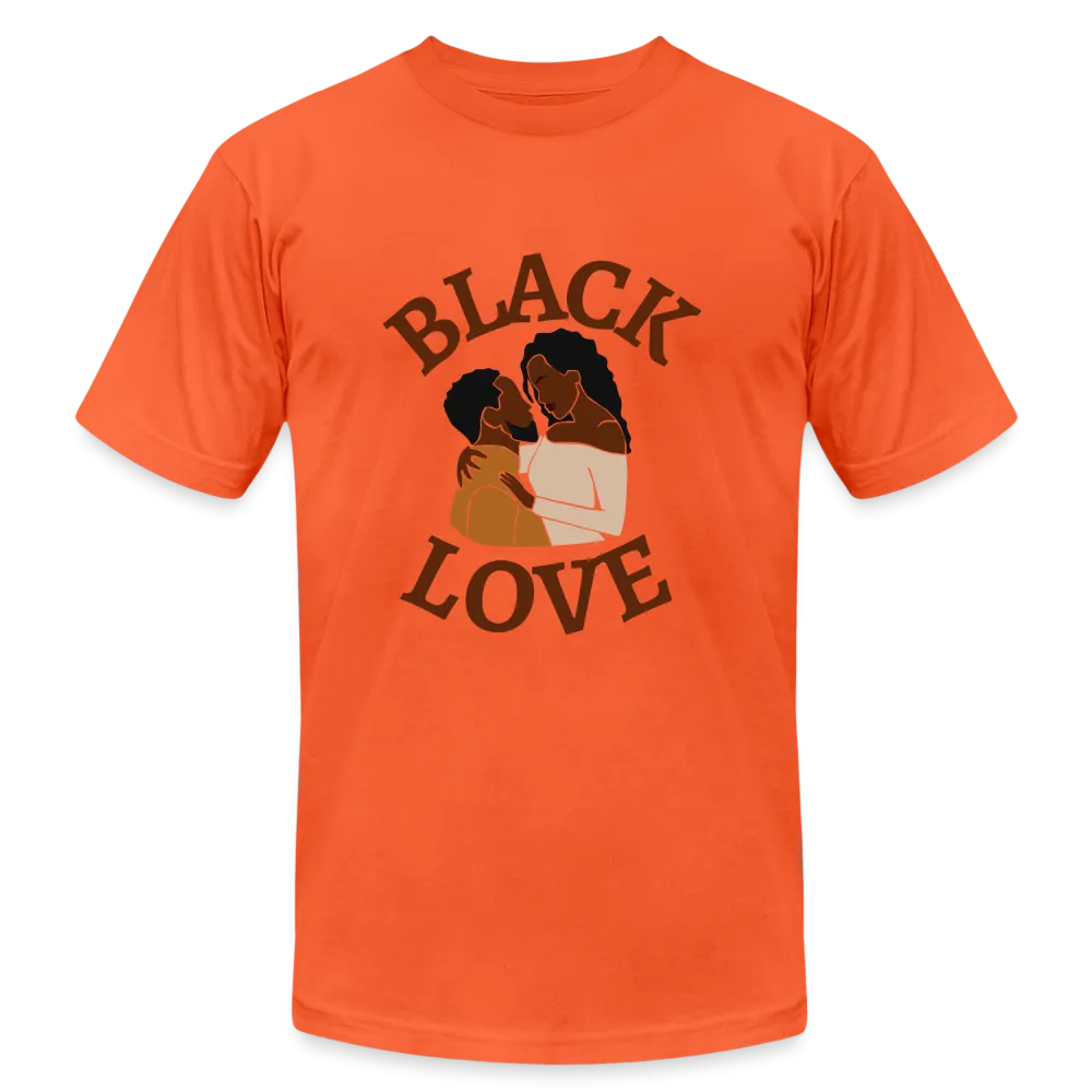 Black Love Unisex Jersey T-Shirt by Bella   Canvas