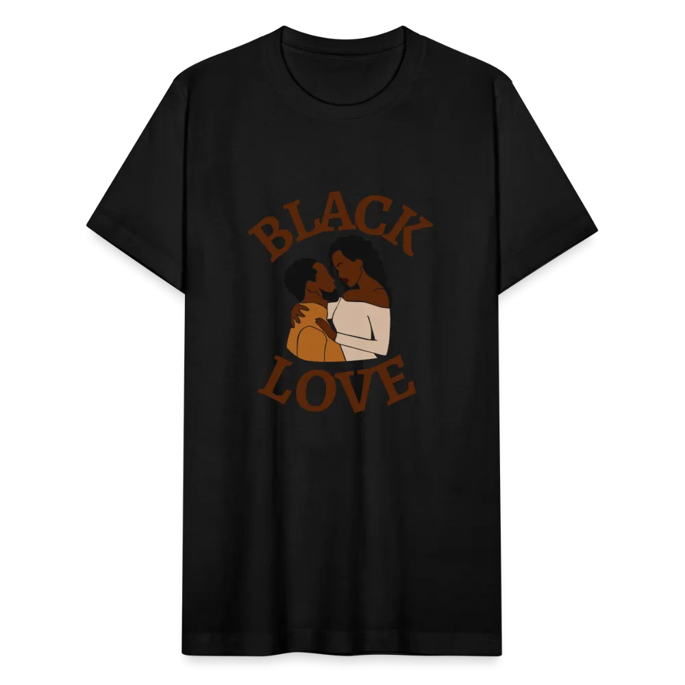 Black Love Unisex Jersey T-Shirt by Bella   Canvas