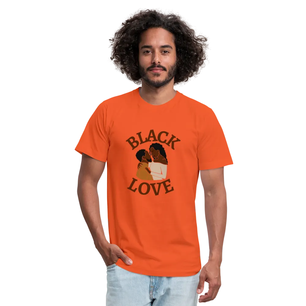 Black Love Unisex Jersey T-Shirt by Bella   Canvas