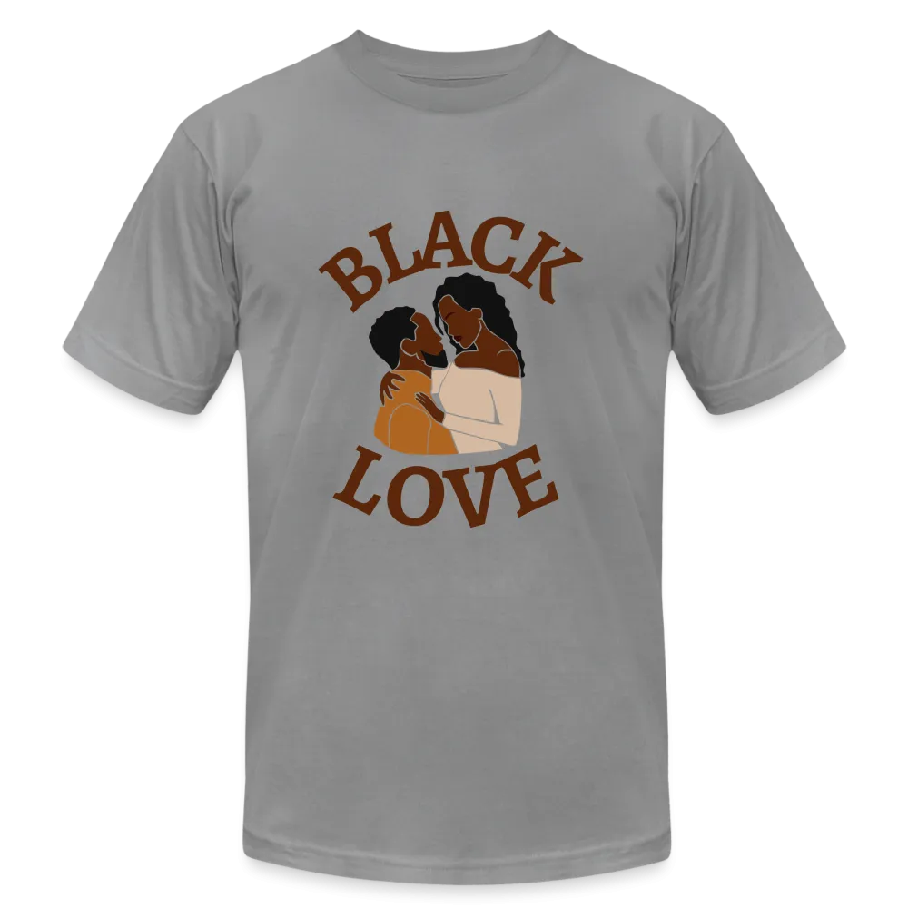 Black Love Unisex Jersey T-Shirt by Bella   Canvas