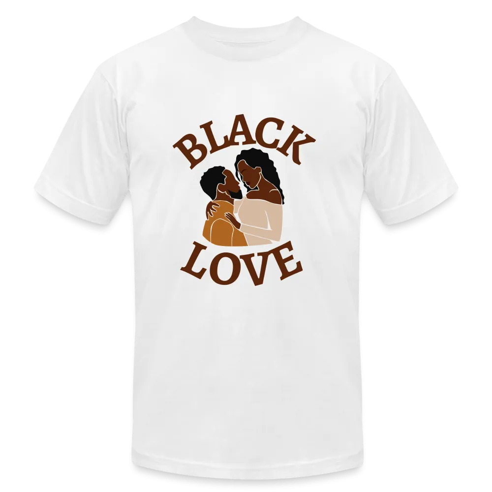 Black Love Unisex Jersey T-Shirt by Bella   Canvas