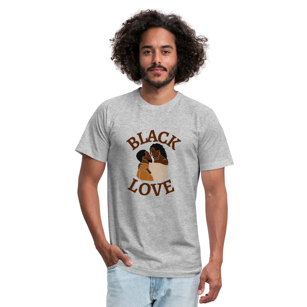 Black Love Unisex Jersey T-Shirt by Bella   Canvas