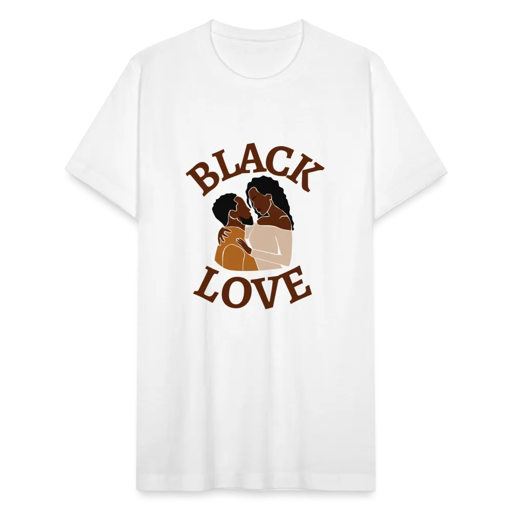 Black Love Unisex Jersey T-Shirt by Bella   Canvas